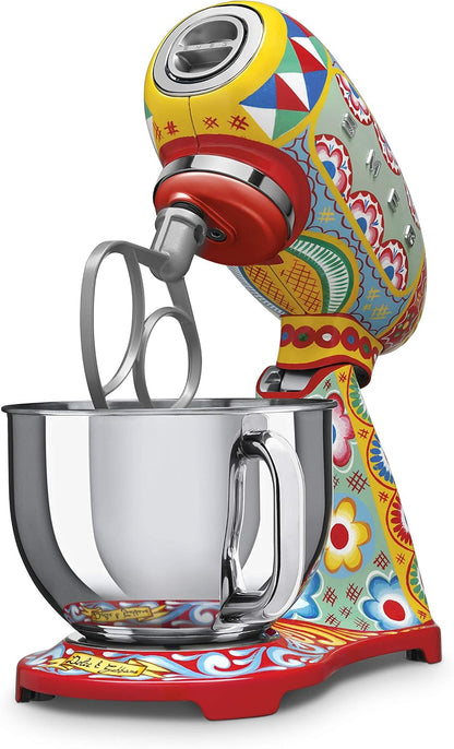 Smeg SMF03DGUS - 5-Qt. Stand Mixer - Retro Style, Sicily Is My Love, Limited Edition