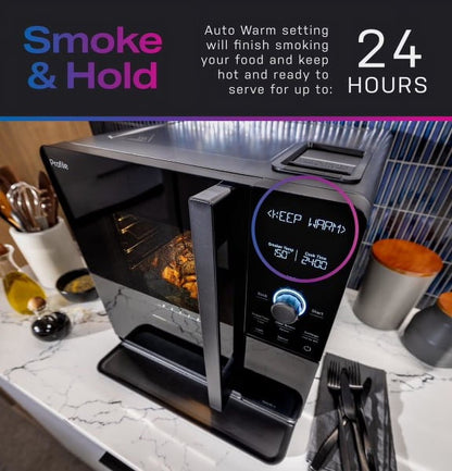 Profile Wood Pellet Food Smoker with Active Smoke Filtration and Precision Smoke Control