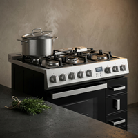 Cortessa Nero 90 Elite Gas Range — Studio Shot