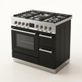 Professional Gas Range Built for Culinary Excellence, 8 Sealed Burners, Digital Timer, Side Storage