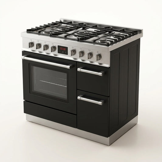 Cortessa Nero 90 Elite Gas Range — Studio Shot