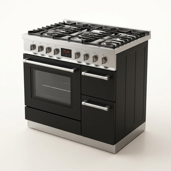 Cortessa Nero 90 Elite Gas Range — Studio Shot