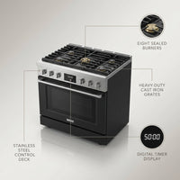 Cortessa Nero 90 Elite Gas Range — infographic