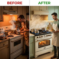 Impervia La Scala 90 Heritage Gas Range — Before & After