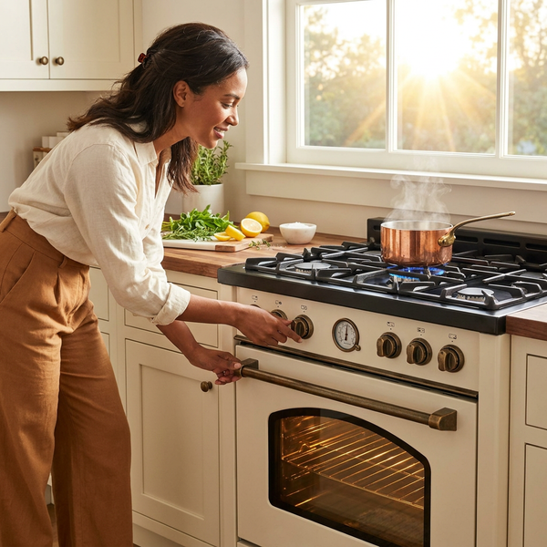 Professional Gas Range Built for Culinary Excellence, 90 Inch Width, Convection Oven, Multi-Burner Surface