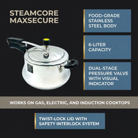 SteamCore MaxSecure Stainless Steel Pressure Cooker — Results & Stats
