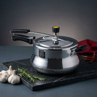 SteamCore MaxSecure Stainless Steel Pressure Cooker — Studio Shot