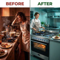 Vellaro Maestro 90 Pro Gas Range — Before & After