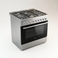 Professional Gas Range Built for Home Chefs, 8 Sealed Burners, Convection Oven, Brushed Stainless Steel