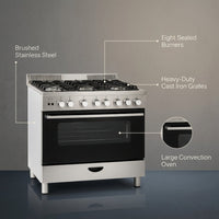 Vellaro Maestro 90 Pro Gas Range — infographic