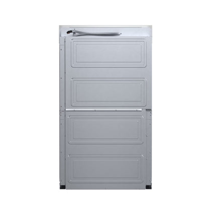 Gallico 30-Inch Electric French Door Double Oven, Stainless Steel, Convection Cooking, Touch Control Panel, Self-Cleaning Function