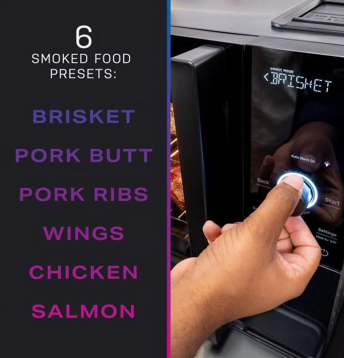 Profile Wood Pellet Food Smoker with Active Smoke Filtration and Precision Smoke Control