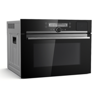 Gas Wall Oven Built for Precision Cooking, 60 Inch Size, Black Glass Fascia, Multi-Mode Fan Assisted Heat