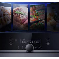 Gas Wall Oven Built for Precision Cooking, 60 Inch Size, Black Glass Fascia, Multi-Mode Fan Assisted Heat