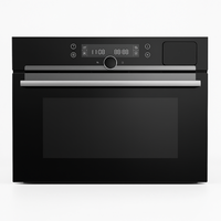 Gas Wall Oven Built for Precision Cooking, 60 Inch Size, Black Glass Fascia, Multi-Mode Fan Assisted Heat