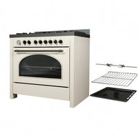 Professional Gas Range Built for Culinary Excellence, 90 Inch Width, Convection Oven, Multi-Burner Surface